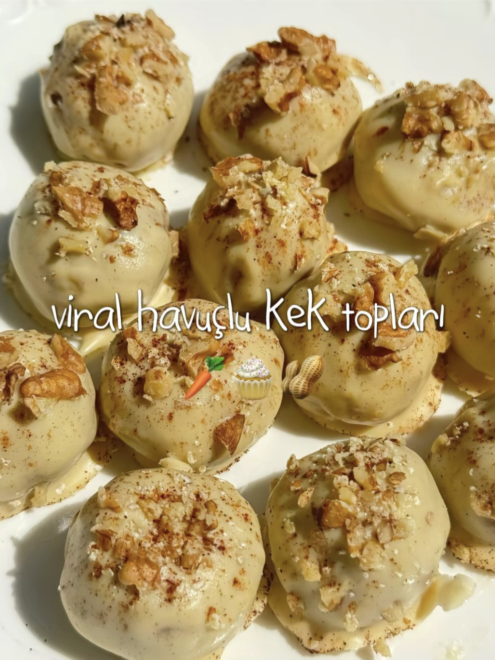 Viral Havuçlu Kek Topları